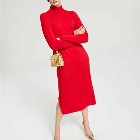 Charter Club Dresses & Skirts - Charter Club 100% cashmere dress NWT red small comfy cozy sold out must have